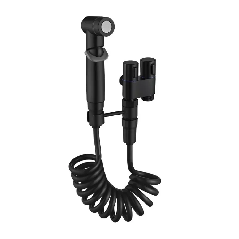 LA FONZA BIDET VALVE BLT0324-LFBR7918209MB MATTE BLACK BRASS TOILET ACCESSORIES 4 WAY